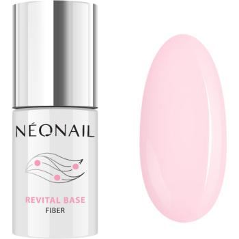 NeoNail Revital Base Fiber gel de bază pentru modelarea unghiilor culoare Rosy Blush 7,2 ml