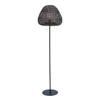 Lampadar negru mat/în culoarea bronzului cu abajur din metal (înălțime 162 cm) Finou – Light & Living