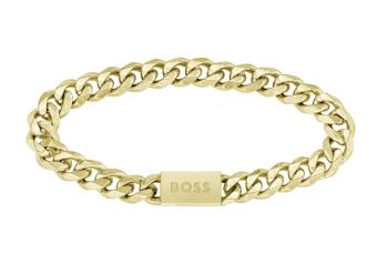 Hugo Boss Brățară stilată pentru bărbați placată cu aur Chain Link 1580403 19 cm