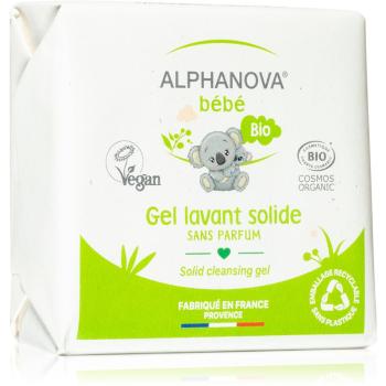 Alphanova Baby Bio gel de duș solid pentru nou-nascuti si copii 100 g