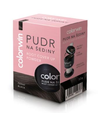 Colorwin Pulbere pentru părul gri (Root Cover Up Powder) 3,2 g Black