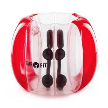 KLARFIT Bubball KR Bubble Ball minge pentru copii 75x110cm EN71P PVC 0,5 mm roșu