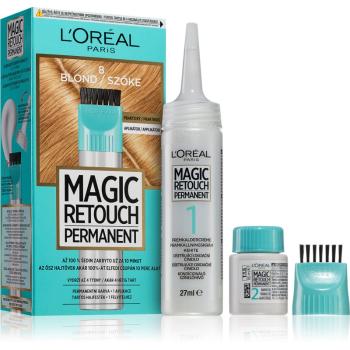 L’Oréal Paris Magic Retouch Permanent culoare de uniformizare pentru rădăcini cu aplicator culoare 8 BLOND