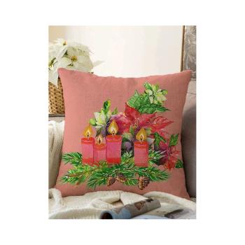 Față de pernă 43x43 cm  cu model de Crăciun – Mila Home