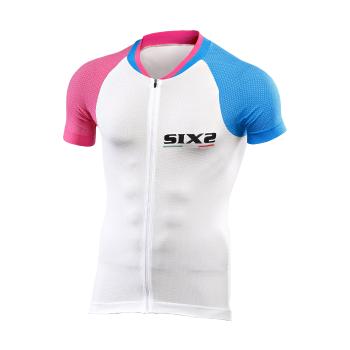 Six2 BIKE3 ULTRALIGHT tricou - blue/pink 