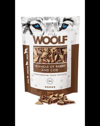 WOOLF Rabbit And Cod Triangle 100g triunghi cu iepure si cod, pentru caini