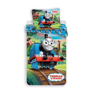 Lenjerie de pat pentru copii din bumbac pentru pat de o persoană 140x200 cm Thomas and Friends – Jerry Fabrics