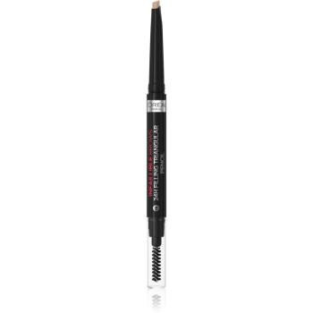 L’Oréal Paris Infaillible 24h Filling Triangular Pencil creion sprâncene precise rezistent la apa culoare 07 Blonde 1 ml