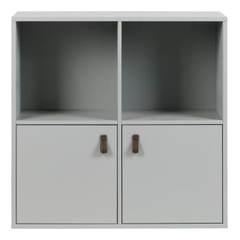 Bibliotecă modulară gri din lemn de pin 81x81 cm Vt – vtwonen