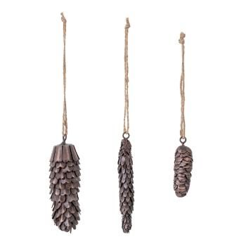 Set de 3 decorațiuni suspendate din metal Bloomingville Mildrid