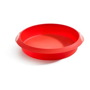 Formă din silicon pentru copt Lékué, ⌀ 20 cm, roșu