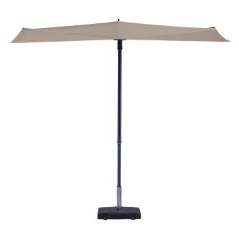 Umbrelă de soare semicirculară / parasolar Madison Sun wave, 270 x 150 cm, bej