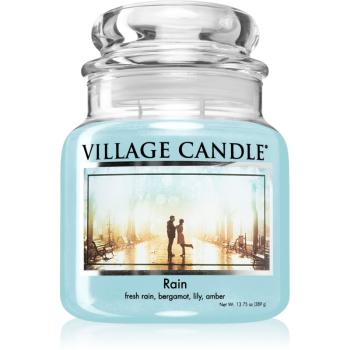 Village Candle Rain lumânare parfumată  (Glass Lid) 389 g