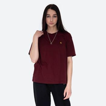 Carhartt WIP W S/S Chase T-Shirt I028900 BORDEAUX/GOLD