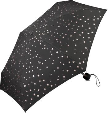 Esprit Umbrelă pliabilă pentru femei Ultra Mini Pouch Copper stars black 53335