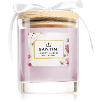 SANTINI Cosmetic Pink Yvésse lumânare parfumată 270 g