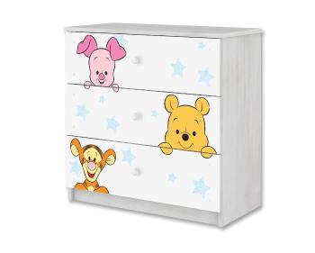 Comodă cu sertare pentru copii Disney - Winnie the Pooh şi prietenii