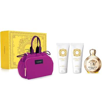 Versace Eros Pour Femme - EDP 100 ml + gel de duș 100 ml + loțiune de corp 110 ml + pungă cosmetică