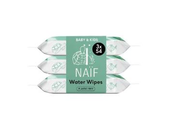 NAÏF Șervețele umede pentru copii si bebeluși Baby & Kids (Water Wipes) 3 x 54 buc