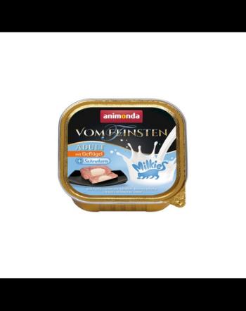 ANIMONDA Vom Feinsten Adult Milk Centr with Poultry&amp;Cream 100 g Hrana umeda pentru pisica, cu pasare si smantana