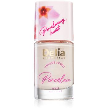 Delia Cosmetics Porcelain lac de unghii 2 in 1 culoare 03 Salmon Pink 11 ml