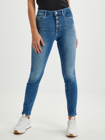 Guess 1981 Exposed Button Jeans Albastru