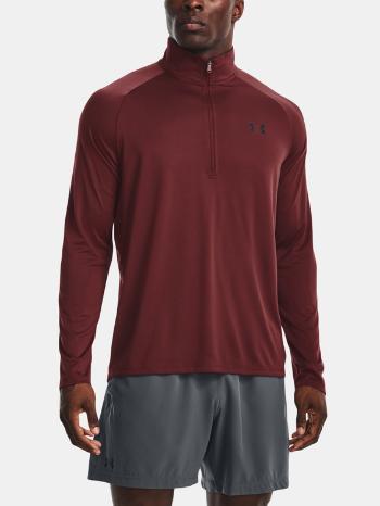 Under Armour UA Tech 2.0 1/2 Zip Tricou Roșu