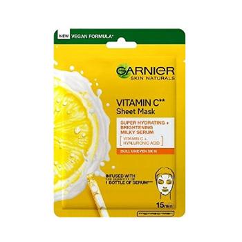Garnier Mască textilă hidratantă pentru a iluminarea pielii cu vitamina C  Naturals cutanate 28 g