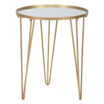 Măsuță de cafea aurie rotundă ø 40 cm Glam – Mauro Ferretti