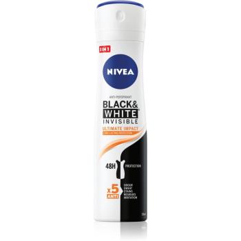 Nivea Invisible Black & White Ultimate Impact spray anti-perspirant 48 de ore 150 ml