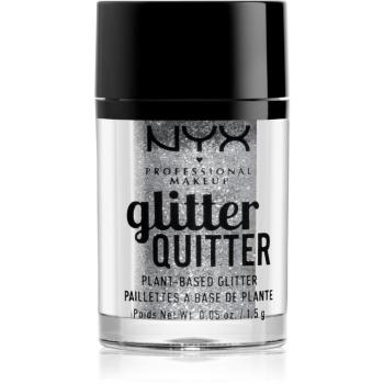 NYX Professional Makeup Glitter Quitter luciu culoare 02 - Silver 1.5 g