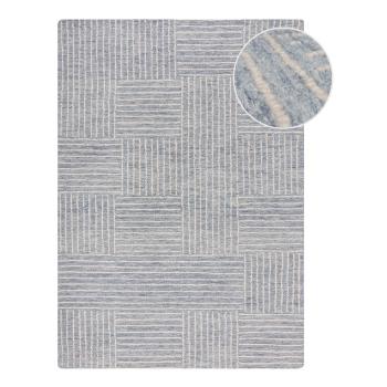 Covor albastru deschis țesut manual din lână 80x150 cm Memphis Wool – Flair Rugs