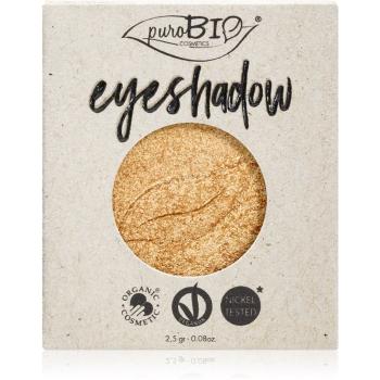 puroBIO Cosmetics Compact Eyeshadows fard ochi rezervă culoare 24 Gold 2,5 g