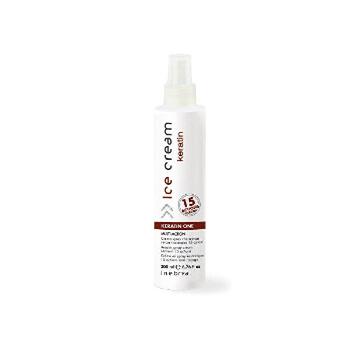Inebrya Spray pentru păr, fără clătire cu 15 efecte Ice Cream Keratin (Keratin One Multi-Action) 200 ml