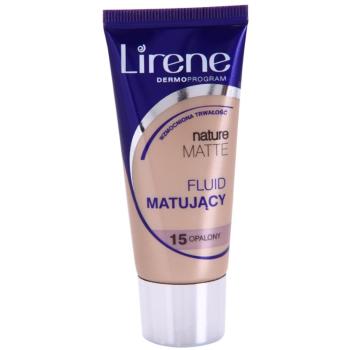 Lirene Nature Matte Make-up lichid matifiant pentru un efect de lunga durata culoare 15 Tanned 30 ml