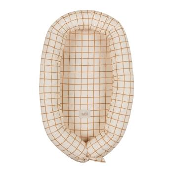 Cuib pentru bebeluș bej Camel Check – Malomi Kids