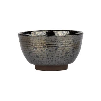 Bol din gresie ceramică Bahne & CO Birch, ø 11 cm, negru