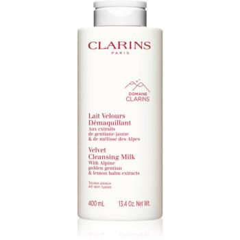 Clarins Cleansing Velvet Cleansing Milk lapte demachiant delicat pentru toate tipurile de ten 400 ml