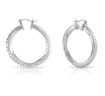 Guess Cercei cercuri din oțel Hoops Don`t Lie JUBE01486JWRH