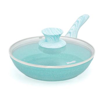 Tigaie cu capac Bisetti Miss Gourmet Padella, ø 20 cm, albastru