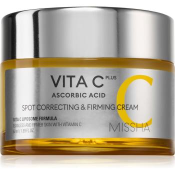 Missha Vita C Plus crema de zi pentru fermitate impotriva petelor 50 ml