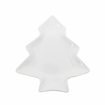 Castron din porțelan Altom Xmas tree, 19,5 x 16,5 x 2 cm, alb