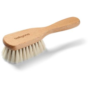 BabyOno Take Care Brush with Natural Bristles perie de par pentru nou-nascuti si copii 1 buc