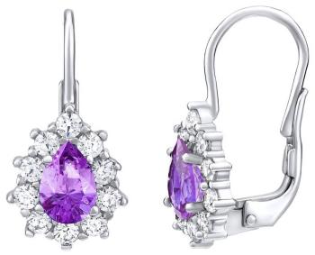 Silvego Cercei violet argintiu cu Swarovski Zirkonia SILVEGO31866F