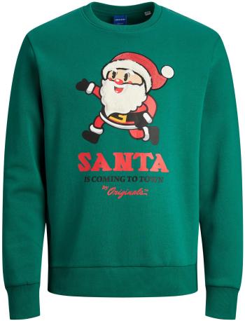 Jack&Jones Hanorac pentru bărbați JORXMAS Standard Fit 12247523 Alpine Green L