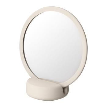 Oglindă cosmetică pentru masă Blomus, înălțime 18,5 cm, crem deschis