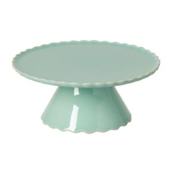 Suport din gresie pentru tort Casafina Forma, ⌀ 20,6 cm, verde deschis