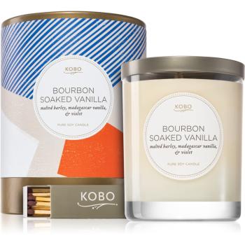 KOBO Natural Math Bourbon Soaked Vanilla lumânare parfumată 312 g