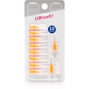 Herbadent UBrush! perii de rezerva interdentare 0,8 mm Orange 10 buc