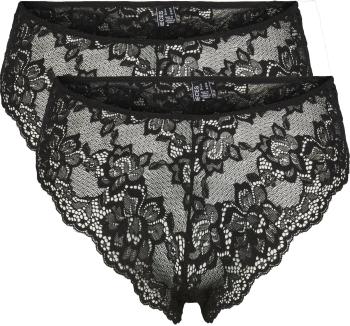 Pieces 2 PACK - chiloți pentru femei PCLINA Brief 17139281 Black M